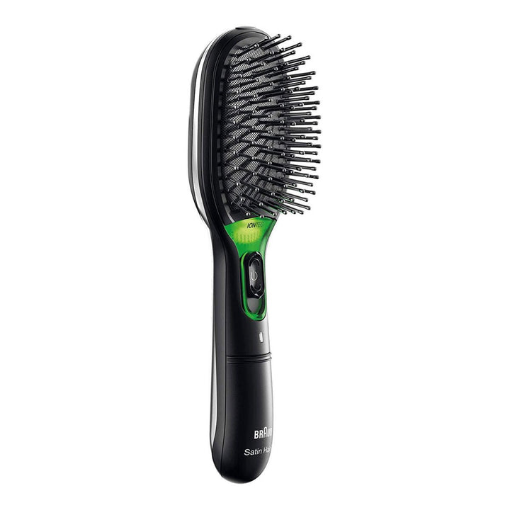 Smoothing Brush Braun Satin Hair 7 br710e Black Ionic - Cosmova