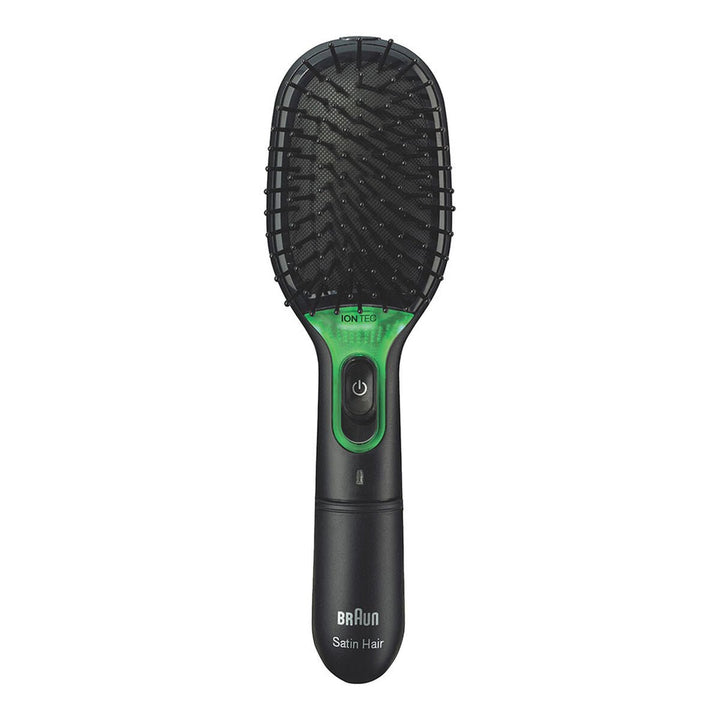 Smoothing Brush Braun Satin Hair 7 br710e Black Ionic - Cosmova
