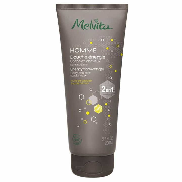 2 - in - 1 Gel and Shampoo Melvita MELVITA HOMME 200 ml Energizing - Cosmova