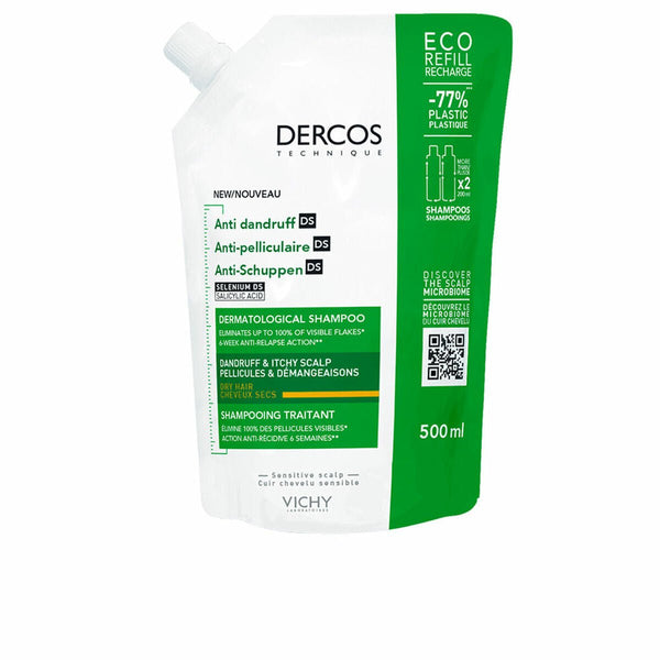 Anti - dandruff Shampoo Vichy Dercos Refill Dry hair 500 ml - Cosmova
