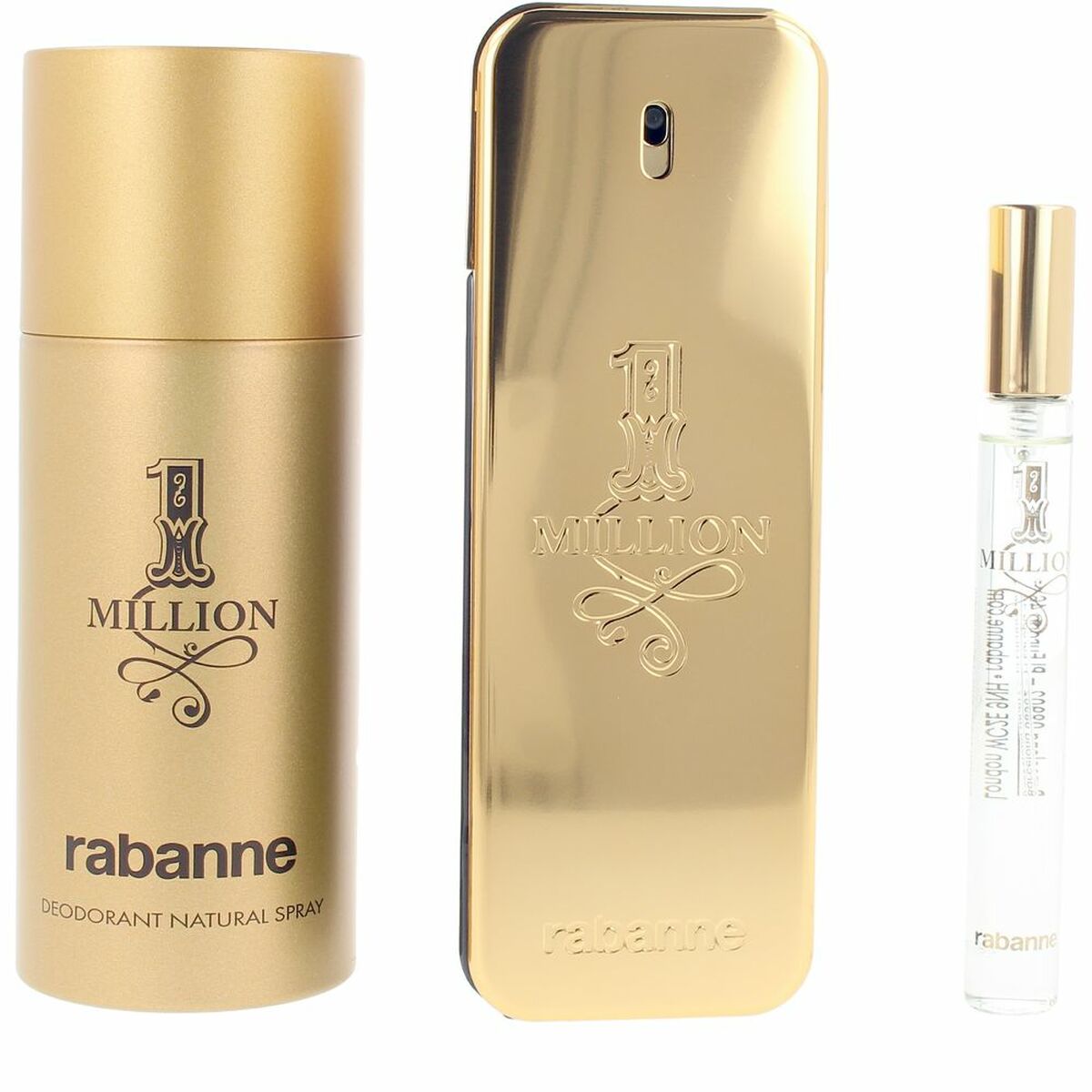 Men's Perfume Set Paco Rabanne 1 MILLION 3 Pieces-0