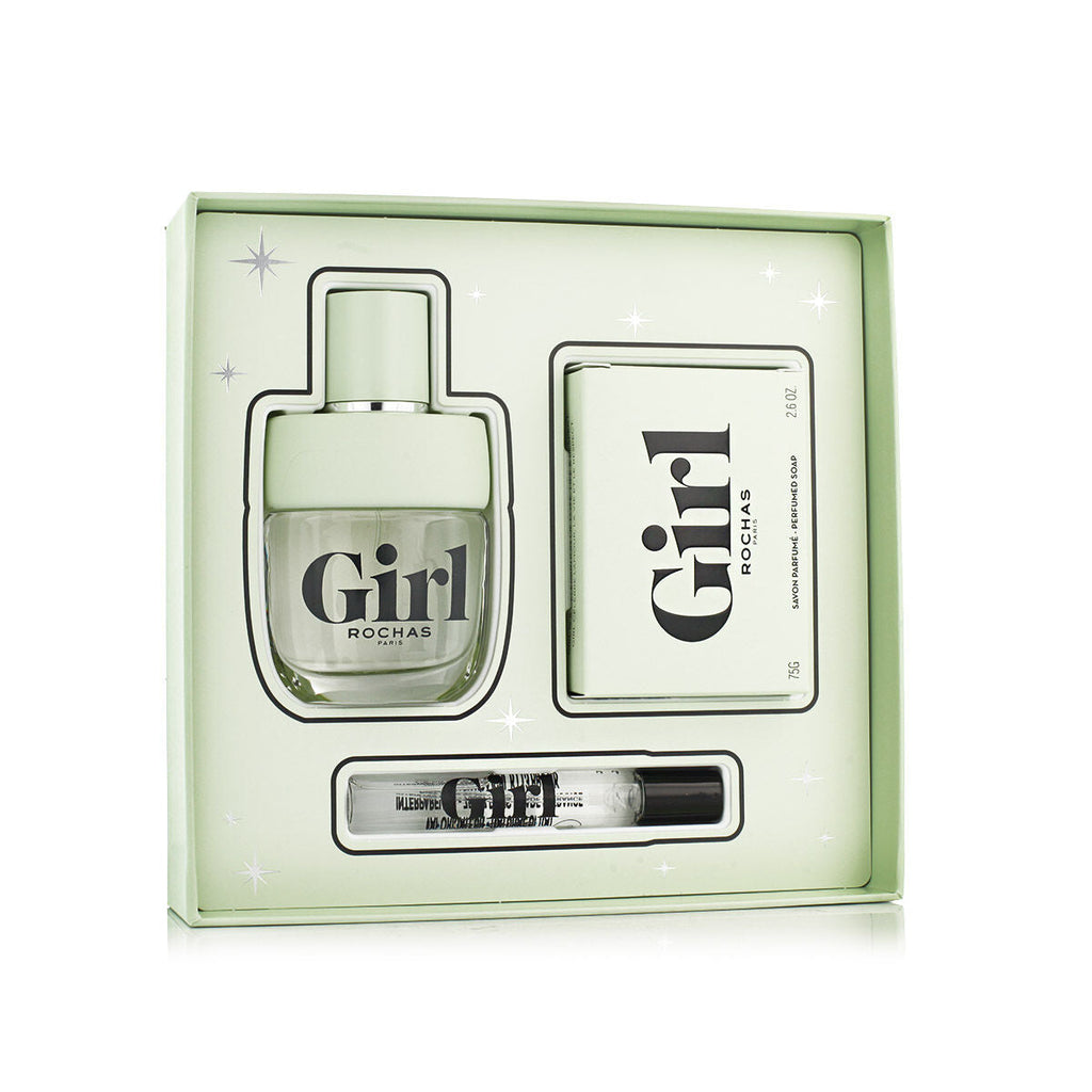 Women's Perfume Set Rochas Girl 3 Pieces-0