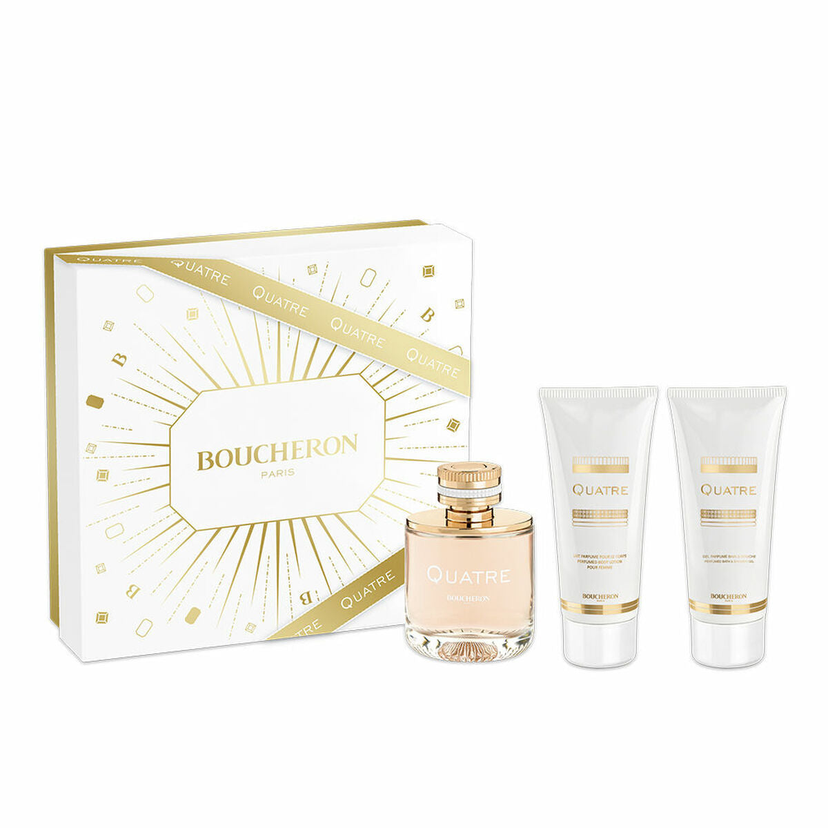 Women's Perfume Set Boucheron QUATRE POUR FEMME EDP 3 Pieces-0