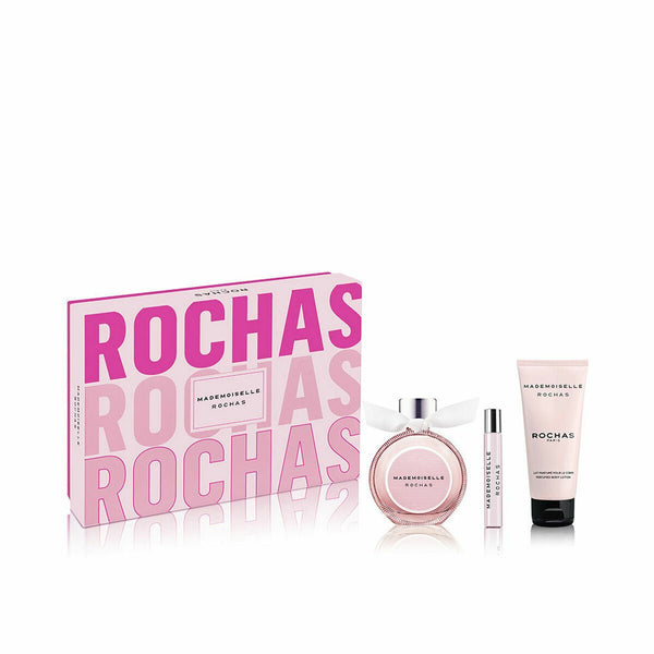 Women's Perfume Set Rochas MADEMOISELLE ROCHAS EDP 3 Pieces - Cosmova