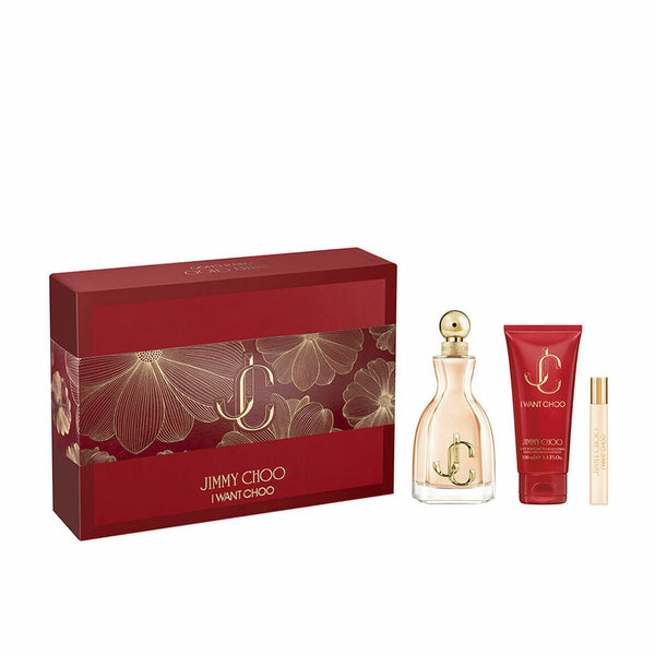 Women's Perfume Set Jimmy Choo I WANT CHOO EDP 3 Pieces - Cosmova