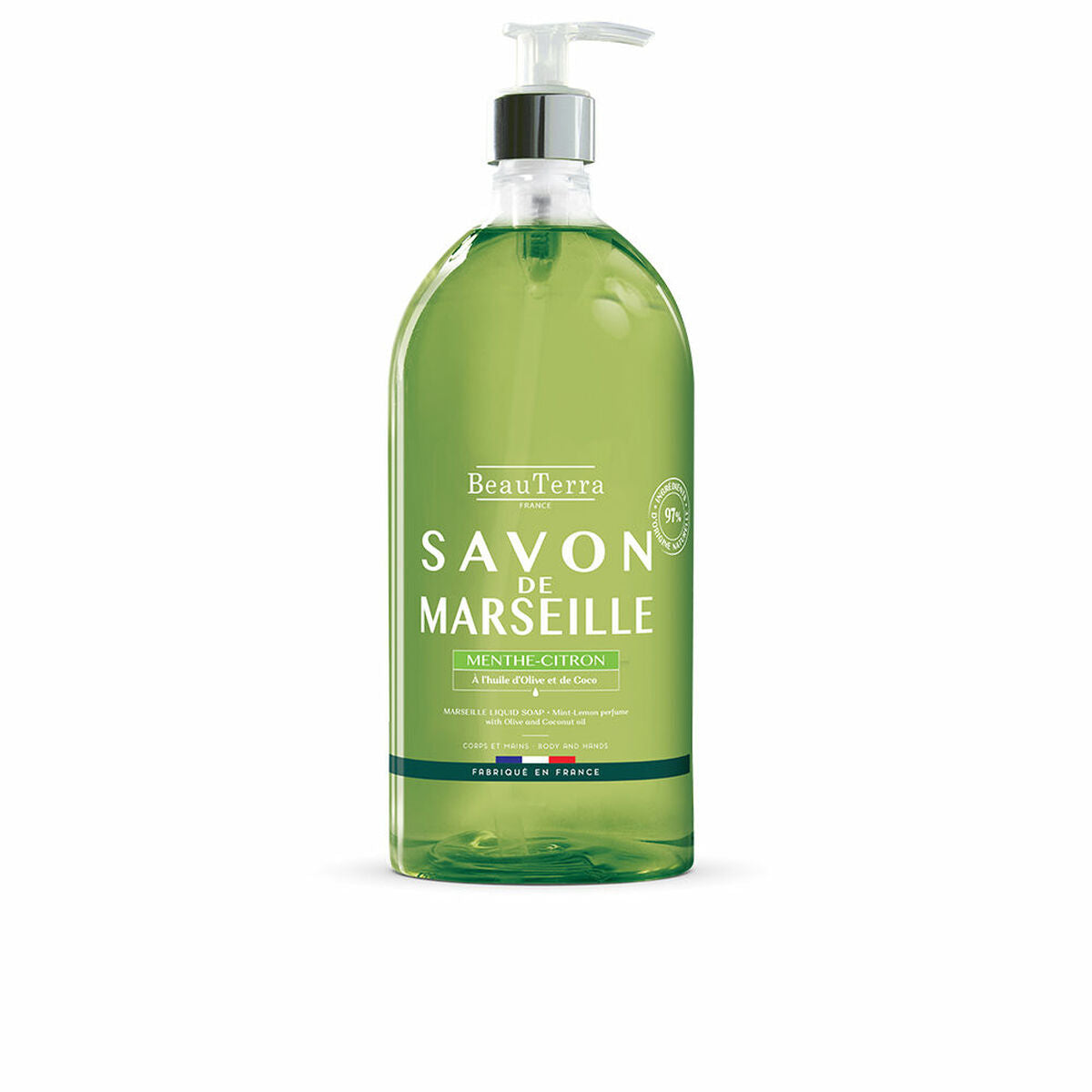 Liquid Soap Beauterra Marseille Mint Universal Lemon Hands 1 L-0