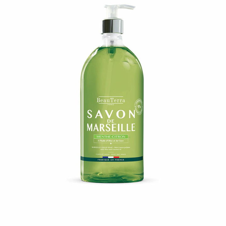 Liquid Soap Beauterra Marseille Mint Universal Lemon Hands 1 L - Cosmova