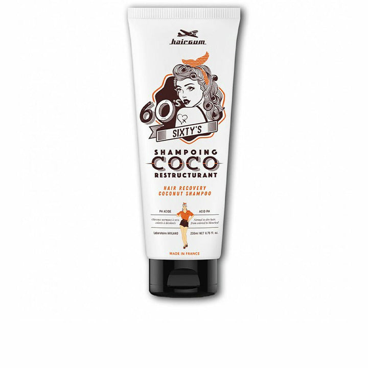 Restructuring Shampoo Hairgum Sixty's Coconut (200 ml) - Cosmova