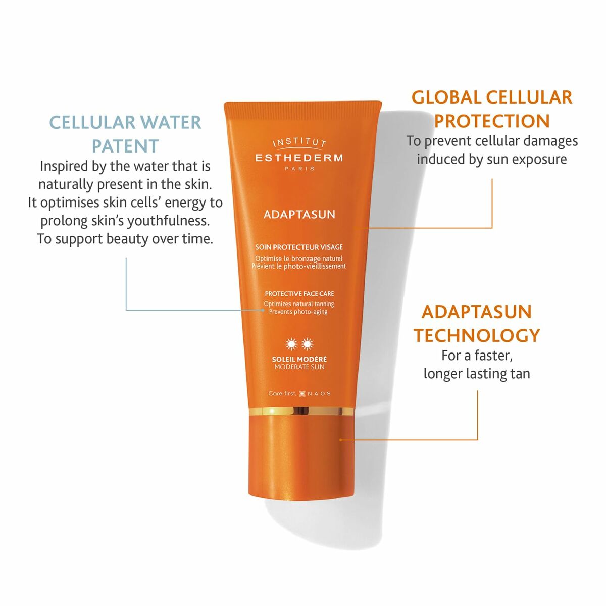 Facial Sun Cream Institut Esthederm ADAPTASUN 50 ml-3