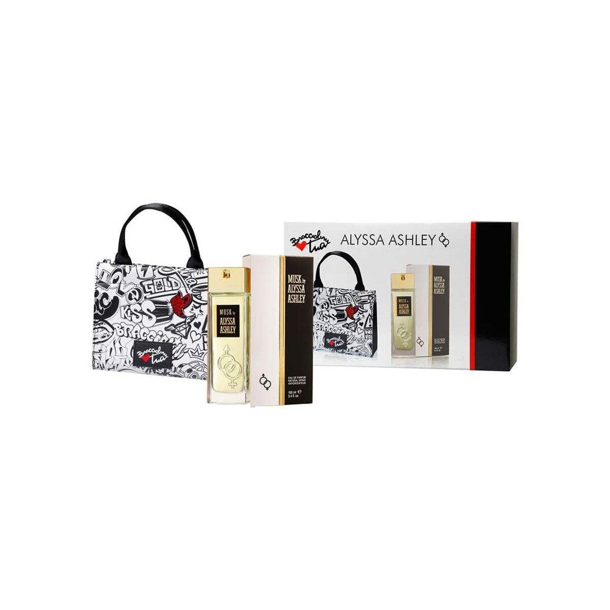 Women's Perfume Set Alyssa Ashley Musk EDP 2 Pieces-0