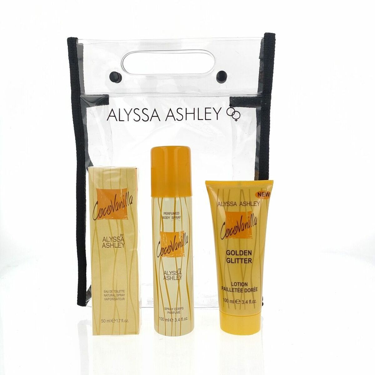 Women's Perfume Set Alyssa Ashley EDT 3 Pieces-0