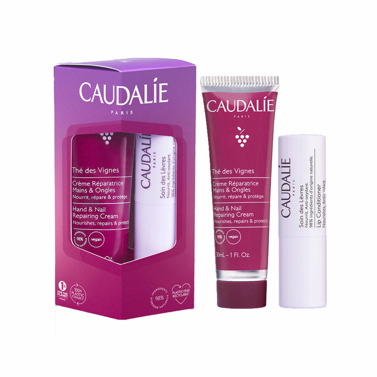 Unisex Cosmetic Set Caudalie THÉ DES VIGNES 2 Pieces-0