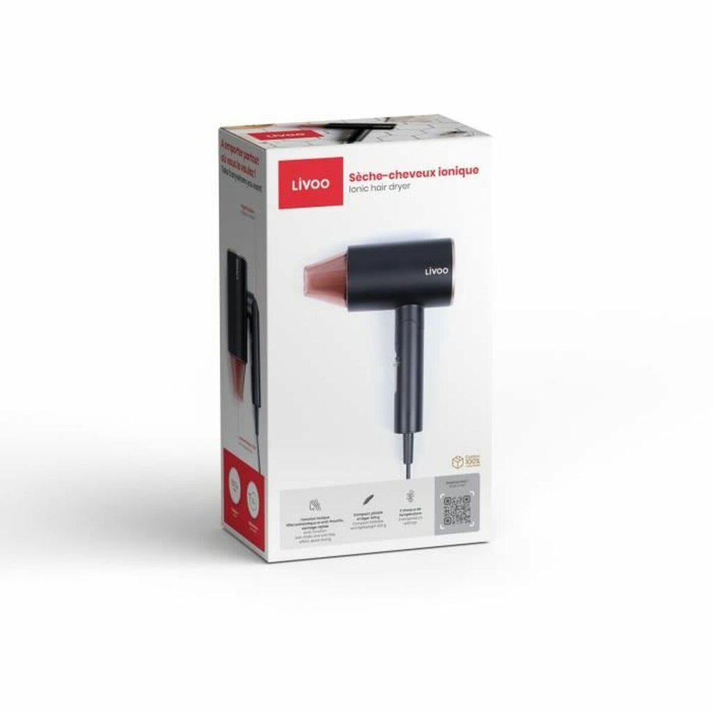 Hairdryer Livoo DOS173 Black/Pink 1600 W-2