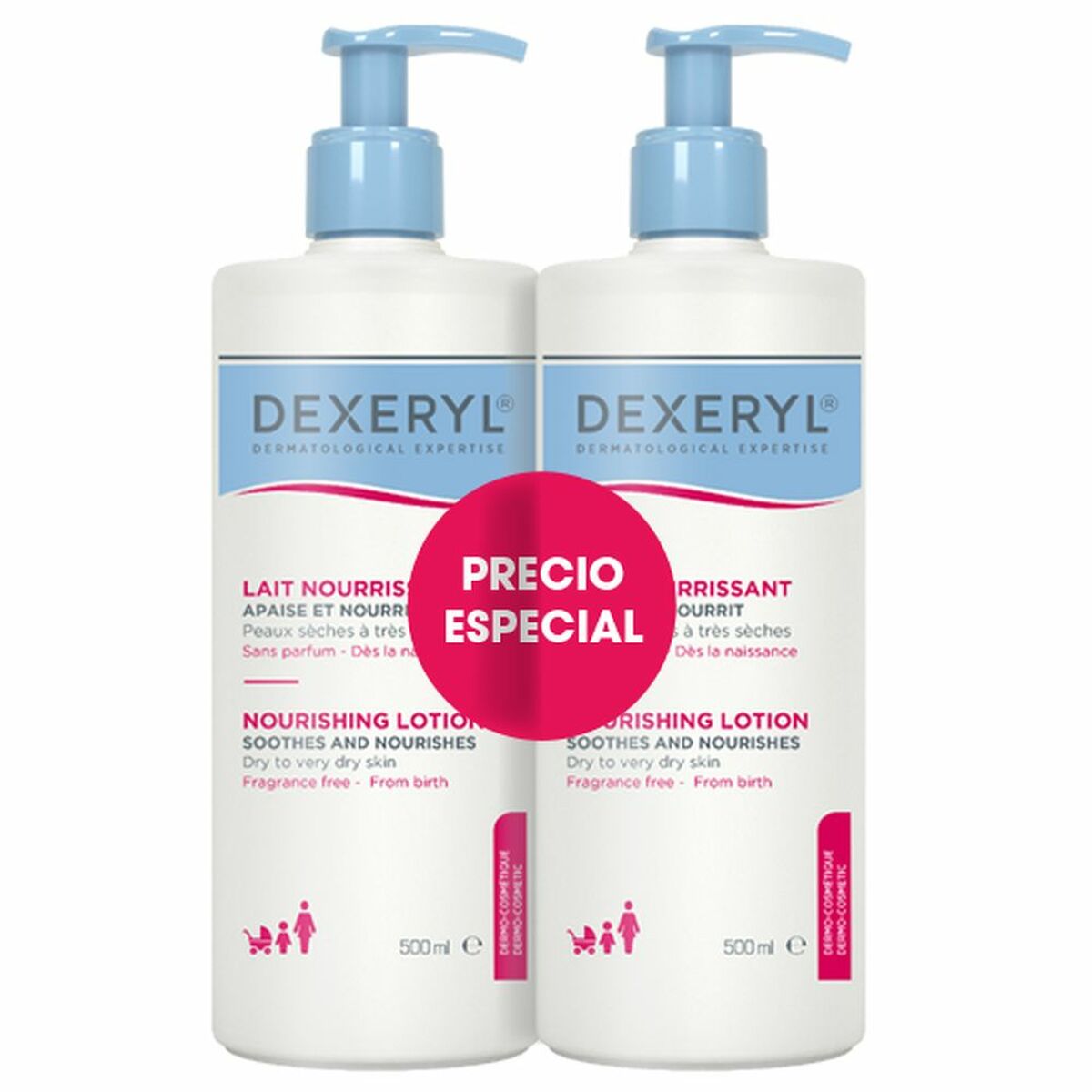 Women's Cosmetics Set Dexeryl LOCIÓN NUTRITIVA 500 ml-0