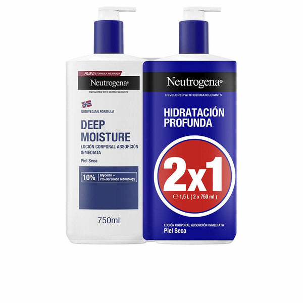 Body Lotion Neutrogena NEUTROGENA HIDRATACIÓN PROFUNDA 750 ml x 2-0