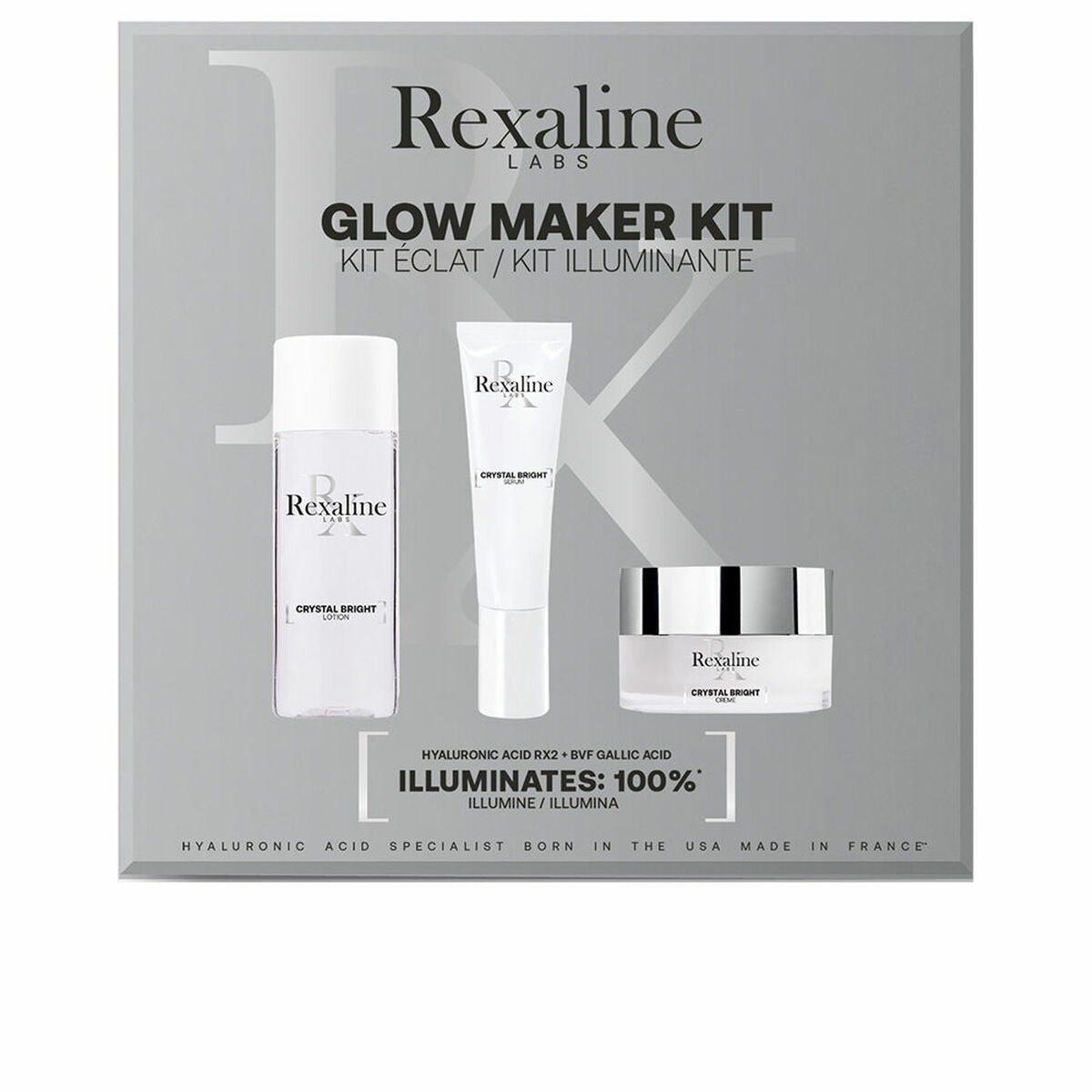 Women's Cosmetics Set Rexaline Crystal Bright Glow 3 Pieces-0