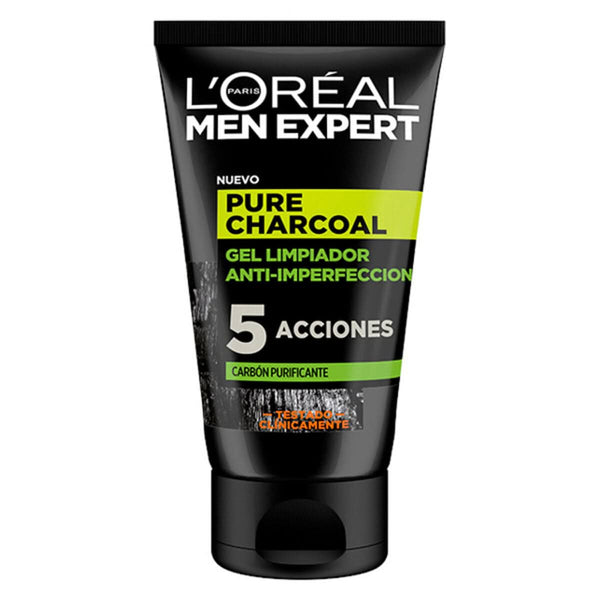 Facial Cleansing Gel Pure Charcoal L'Oreal Make Up 107 (100 ml) 100 ml-0