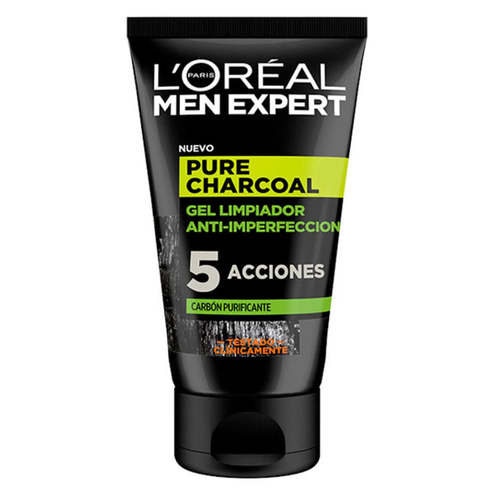 Facial Cleansing Gel Pure Charcoal L'Oreal Make Up 107 (100 ml) 100 ml-0