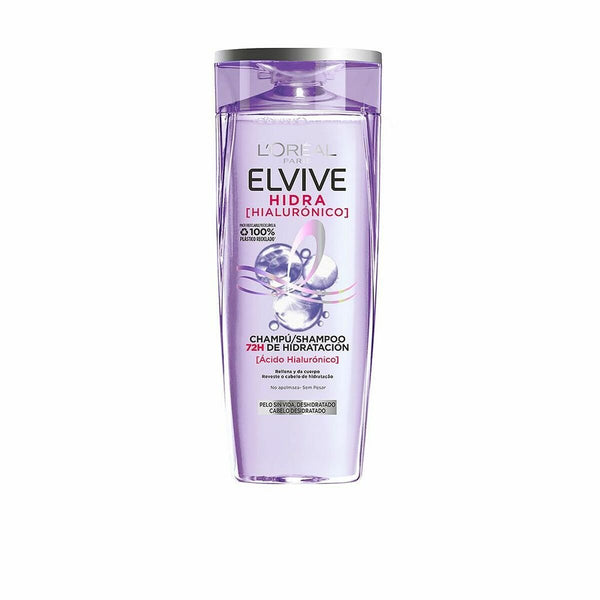 Moisturizing Shampoo L'Oreal Make Up Elvive Hidra Hyaluronic Acid (370 ml) - Cosmova