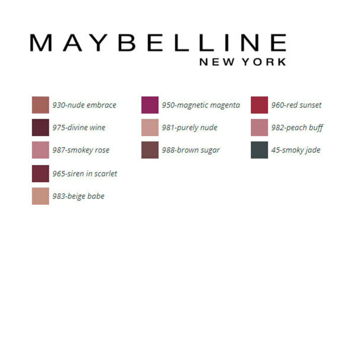 Lipstick Color Sensational Mattes Maybelline-3