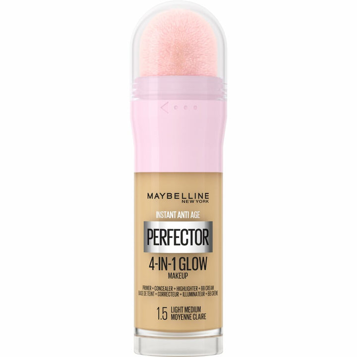 Liquid Make Up Base Maybelline Instant Age Perfector Glow Nº 1,5 Light Medium 20 ml-0