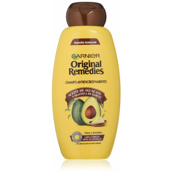 Anti - Frizz Shampoo Garnier Original Remedies Avocado Shea 600 ml - Cosmova