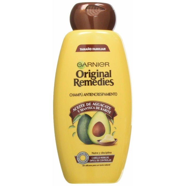 Anti - Frizz Shampoo Garnier Original Remedies Avocado Shea 600 ml - Cosmova