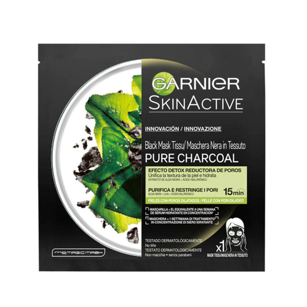 Facial Mask PURE CHARCOAL black detox Garnier-0