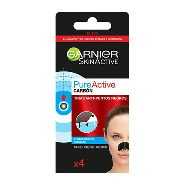 Pore Cleaning Strips Pure Active Carbon Garnier (4 uds)-0