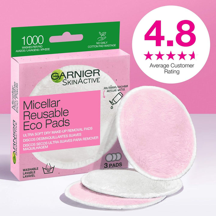 Make - up Remover Pads Garnier Skinactive Washable - Cosmova