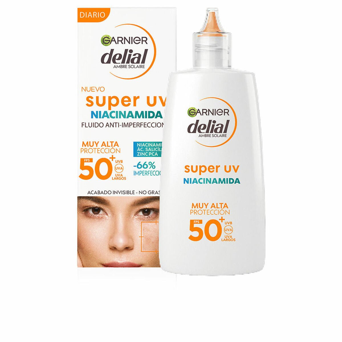 Anti-imperfection Treatment Garnier Delial Super Uv Spf 50 40 ml Niacinamide-0