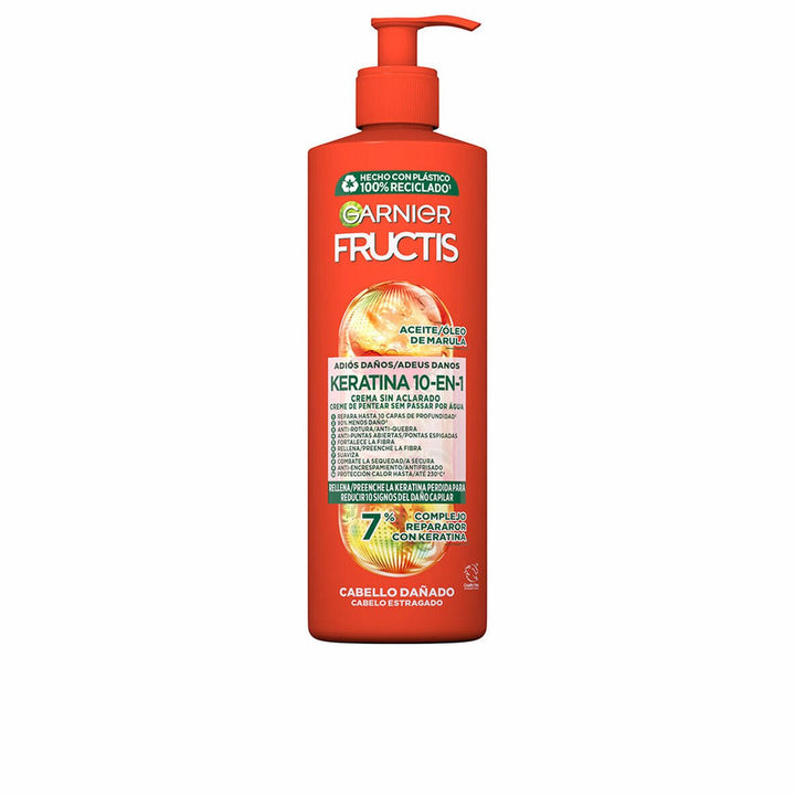 No - Rinse Repairing Cream Garnier Fructis Keratin 10 - in - 1 400 ml - Cosmova
