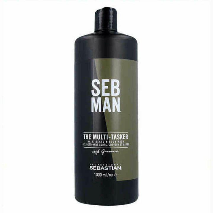 3-in-1 Gel, Shampoo and Conditioner Seb Man The Multitasker Hair Beard 1 L-0