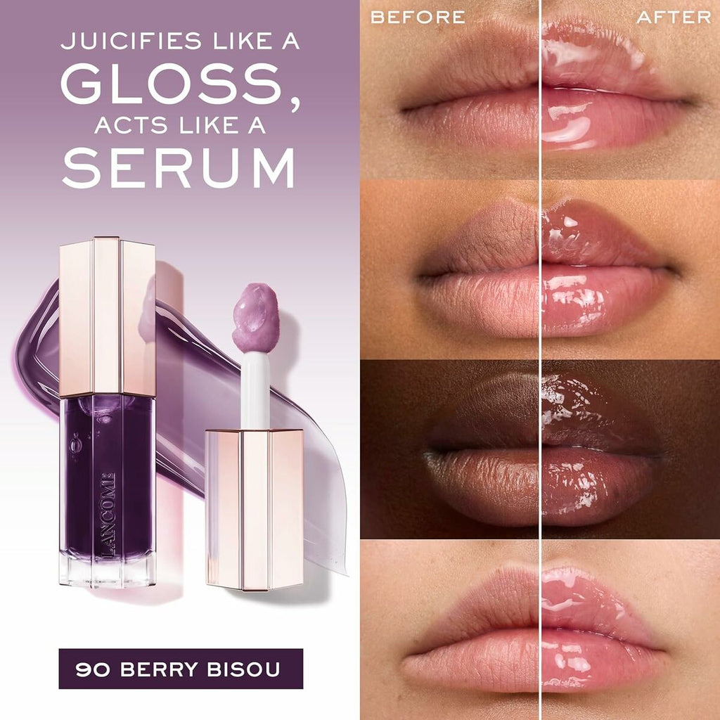 Gloss Lancôme IDÔLE MAKE-UP Purple Nº 90-Berry Bisou 9 ml-9