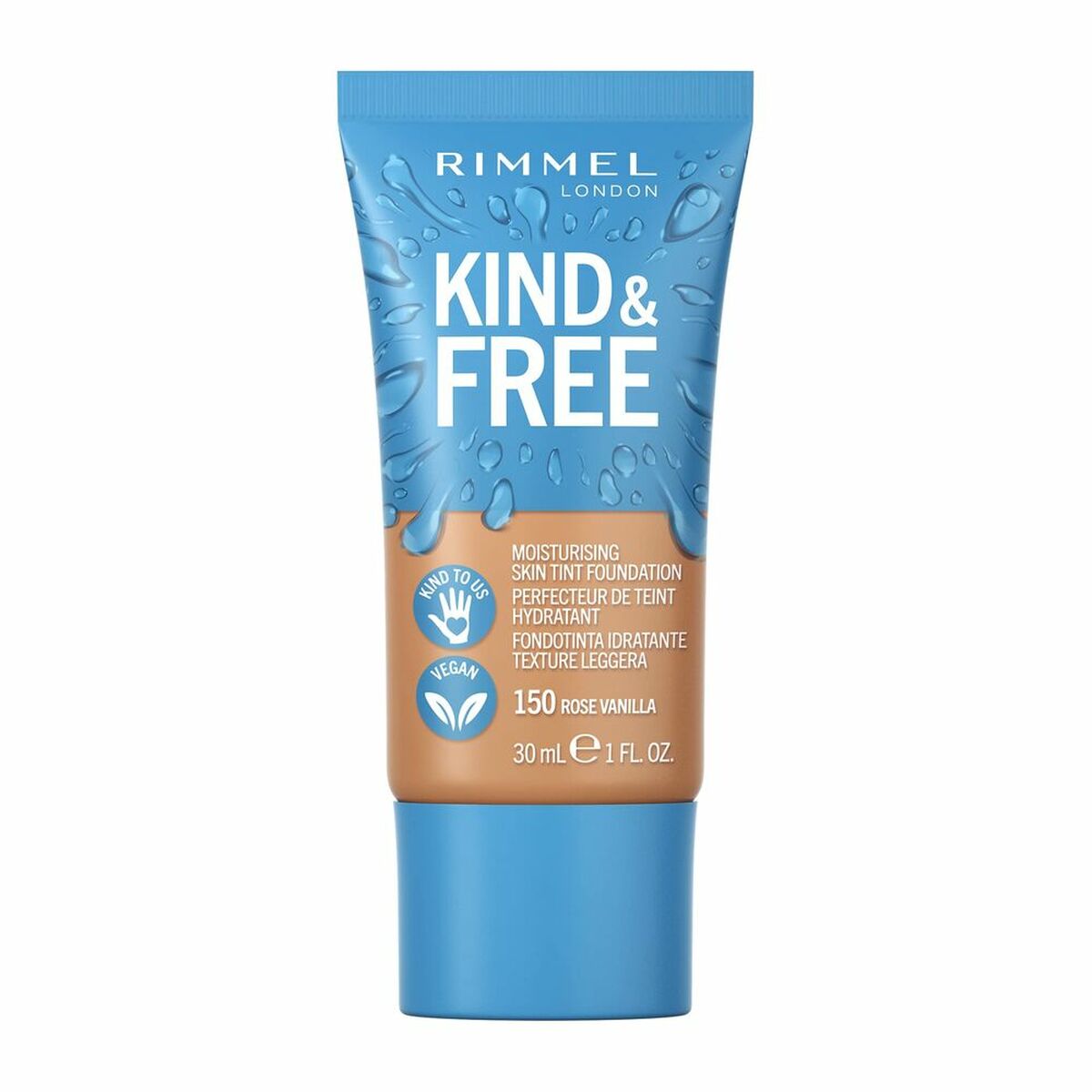 Crème Make-up Base Rimmel London Kind & Free 150-rose vanilla (30 ml)-0