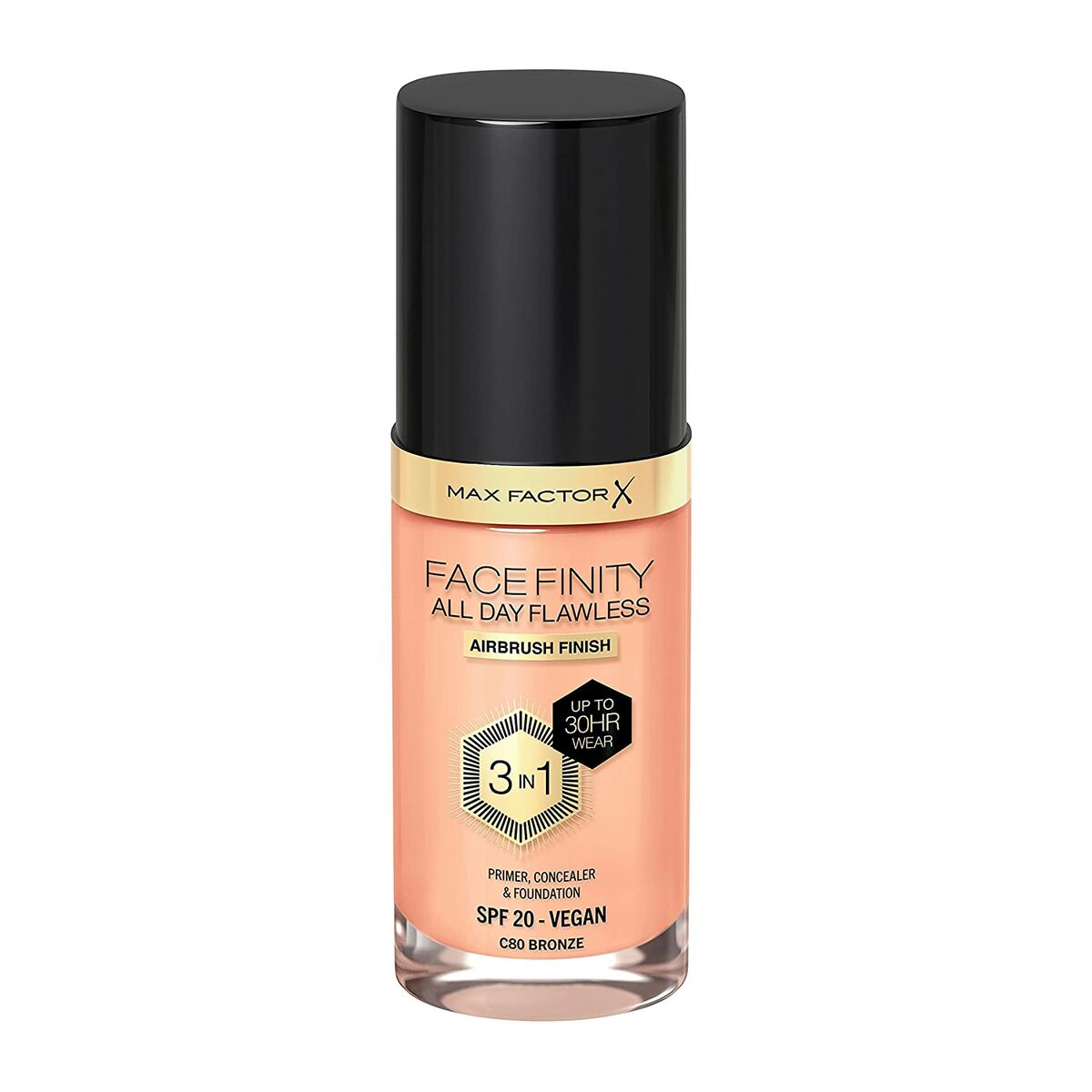 Crème Make-up Base Max Factor Facefinity 3-in-1 Spf 20 Nº 80 Bronze 30 ml-0