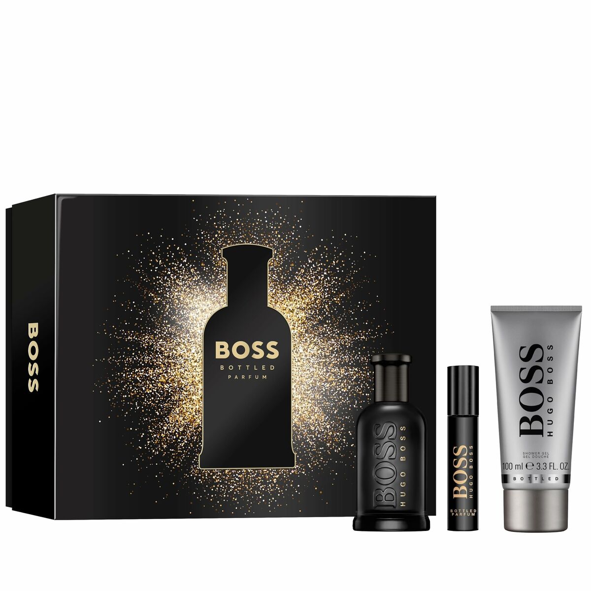 Men's Perfume Set Hugo Boss Boss Bottled Parfum 3 Pieces-0