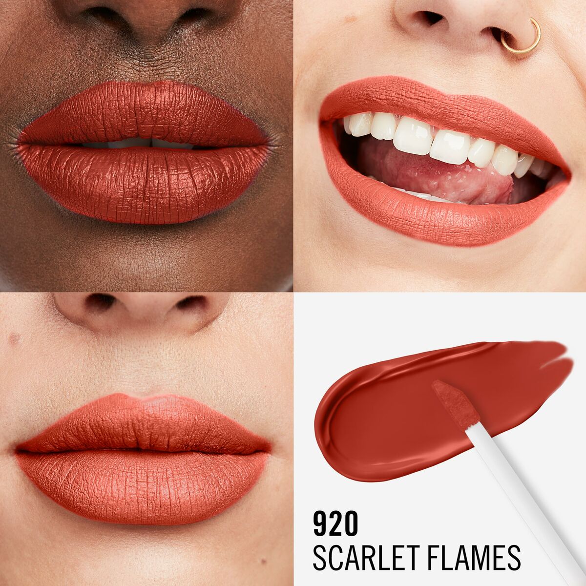 Liquid lipstick Rimmel London Lasting Mega Matte Nº 920 Scarlet Flames 7,4 ml-1