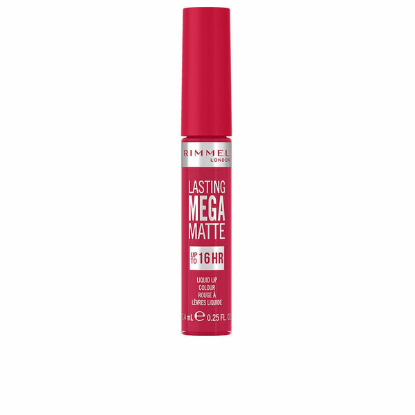 Lipstick Rimmel London Lasting Mega Matte Liquid Nº 910 Fuchsia flush 7,4 ml - Cosmova
