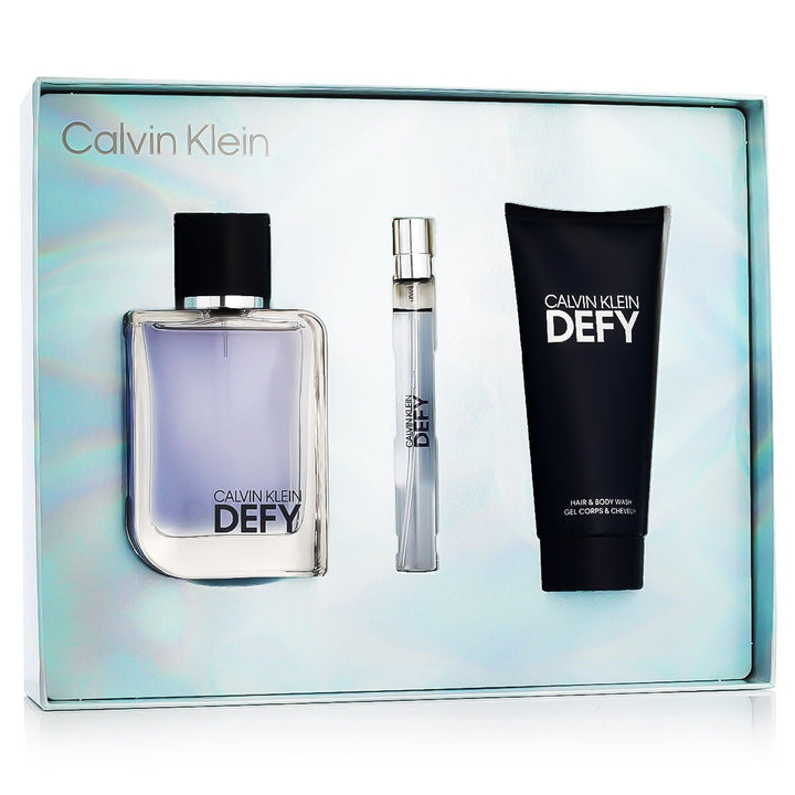 Men's Perfume Set Calvin Klein Defy 3 Pieces - Cosmova