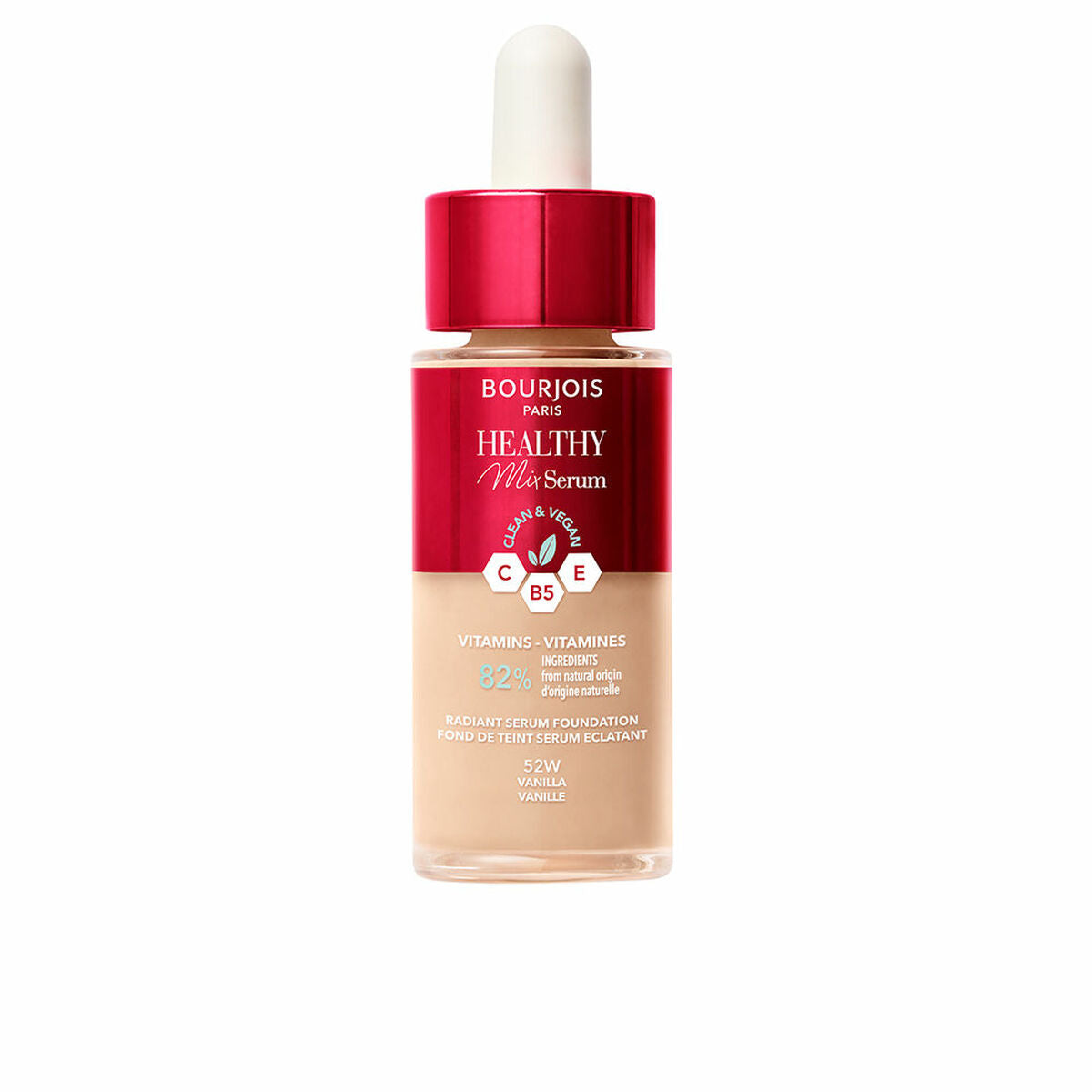 Liquid Make Up Base Bourjois Healthy Mix Serum Nº 52W Vanilla 30 ml-0
