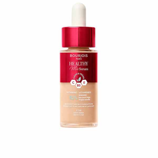 Liquid Make Up Base Bourjois Healthy Mix Serum Nº 53W Light beige 30 ml-0