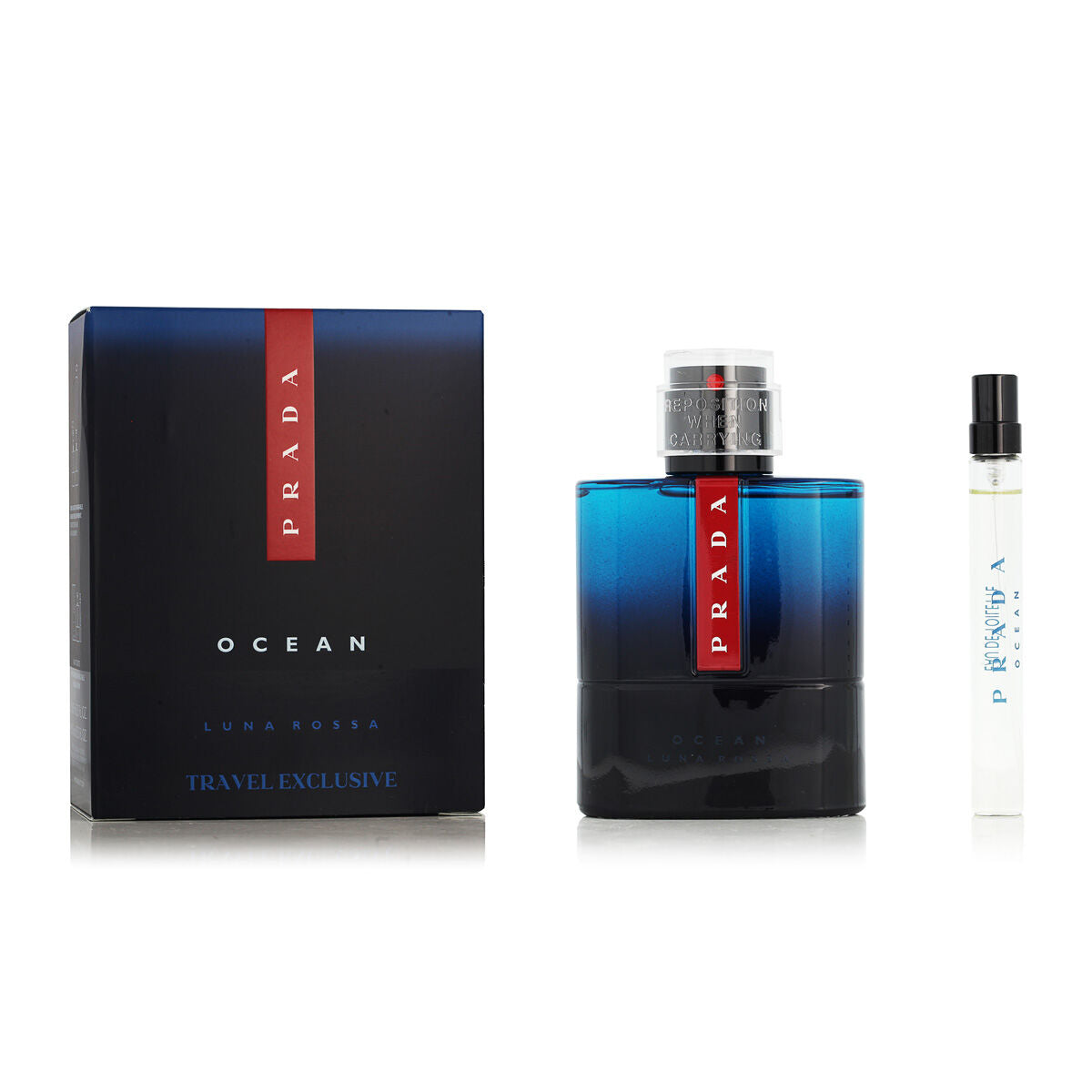 Women's Perfume Set Prada Luna Rossa Ocean EDT 2 Pieces-0