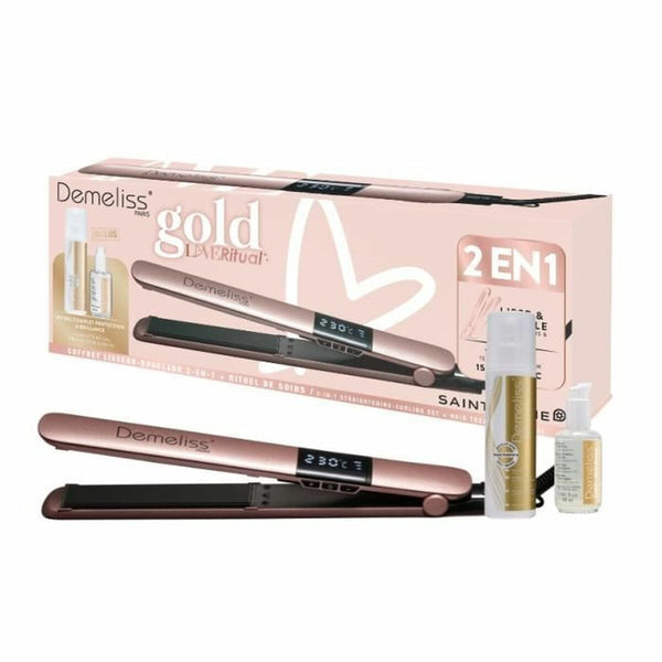 Hair Straightener Saint-Algue Demeliss Gold Love 25 x 120 mm 2-in-1-0