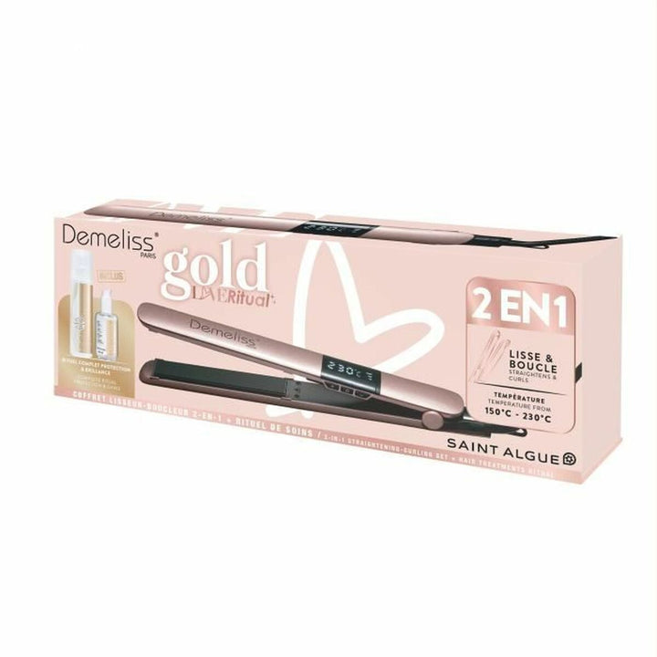 Hair Straightener Saint-Algue Demeliss Gold Love 25 x 120 mm 2-in-1-5
