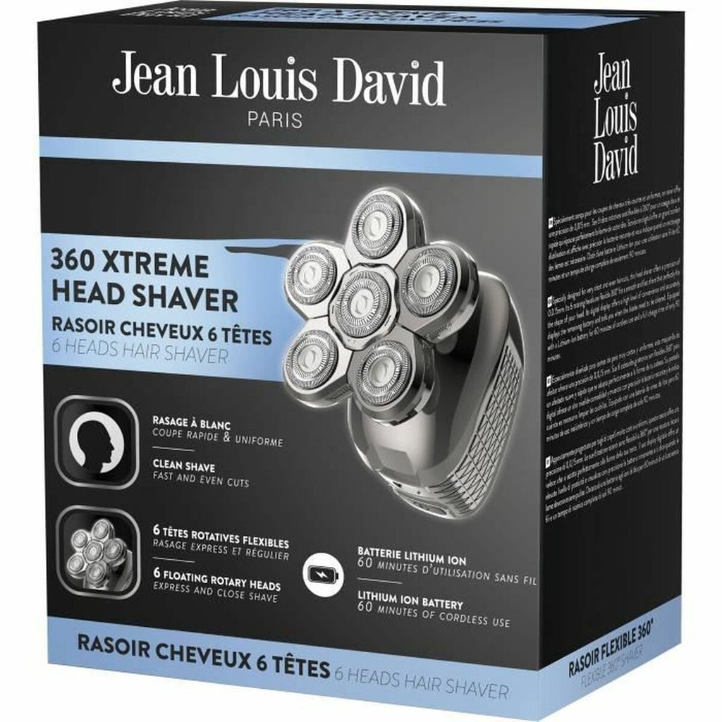 Hair Clippers Jean Louis David JLD 360 XTREME HEAD SHAVER 6 Pieces-1