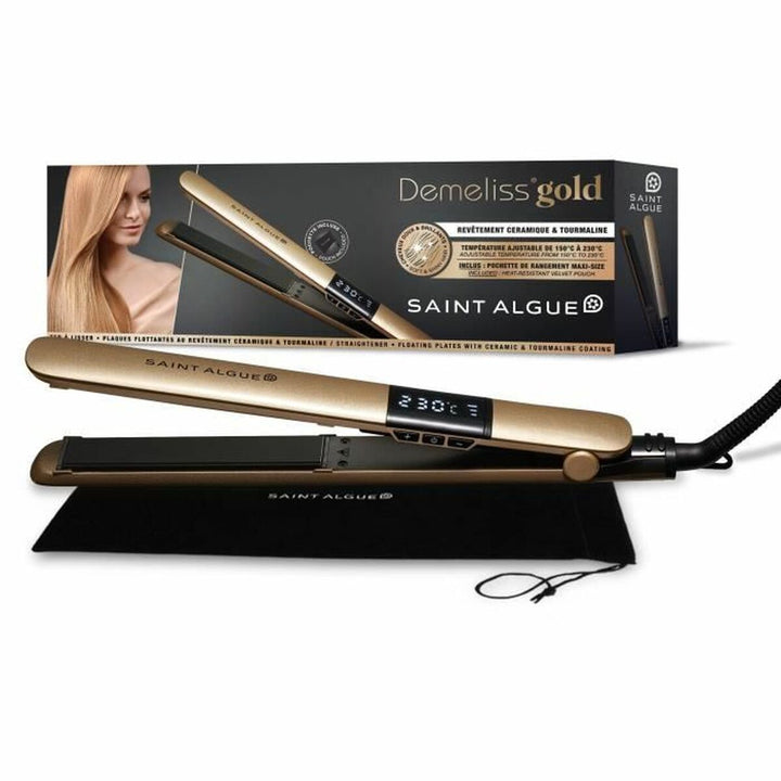 Hair Straightener Saint-Algue  Demeliss GOLD Black Golden-1