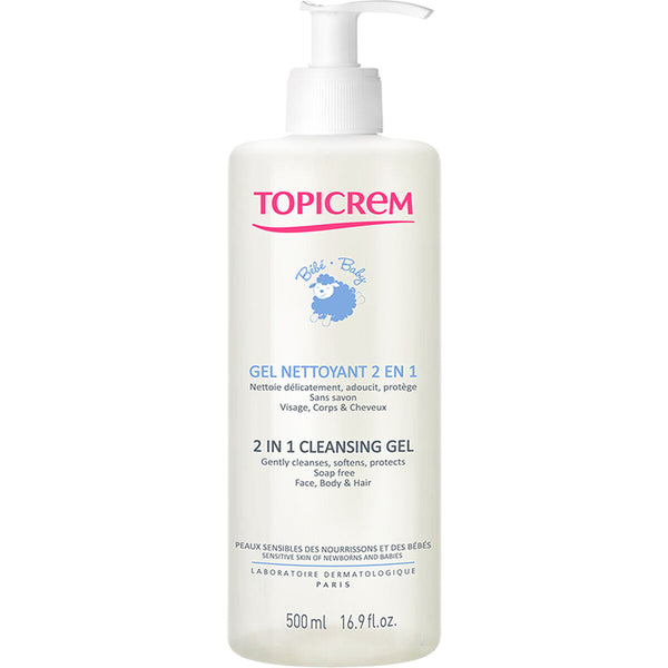 Childen's Gel and Shampoo for Atopic Skin Topicrem Cleansing 2-in-1-0