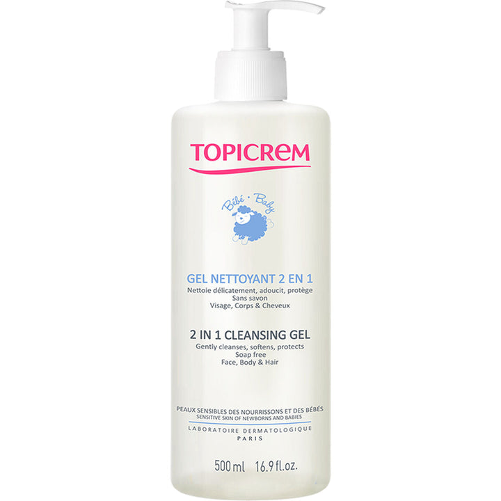 Childen's Gel and Shampoo for Atopic Skin Topicrem Cleansing 2-in-1-0