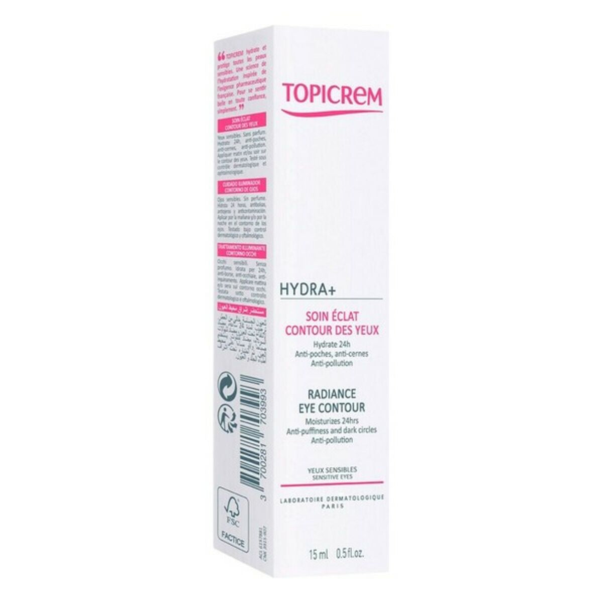 Eye Area Cream Hydra+ Topicrem (15 ml)-2